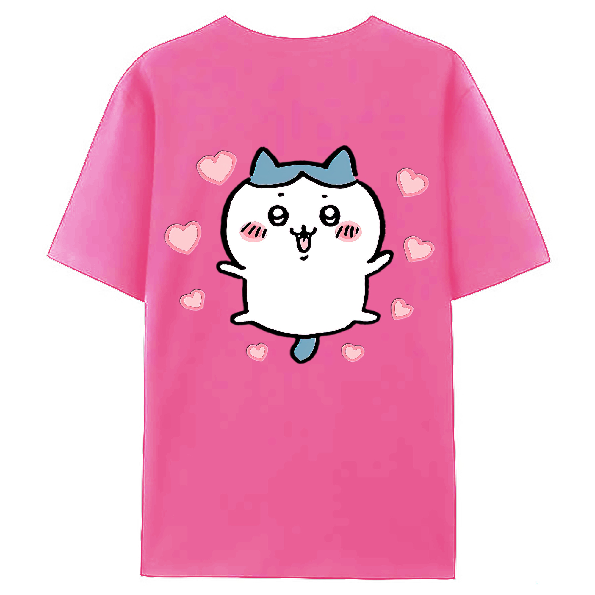 （画像用） ちいかわ ハチワレ Chii-kawa hachiware レディース半袖Tシャツ(バックプリント)